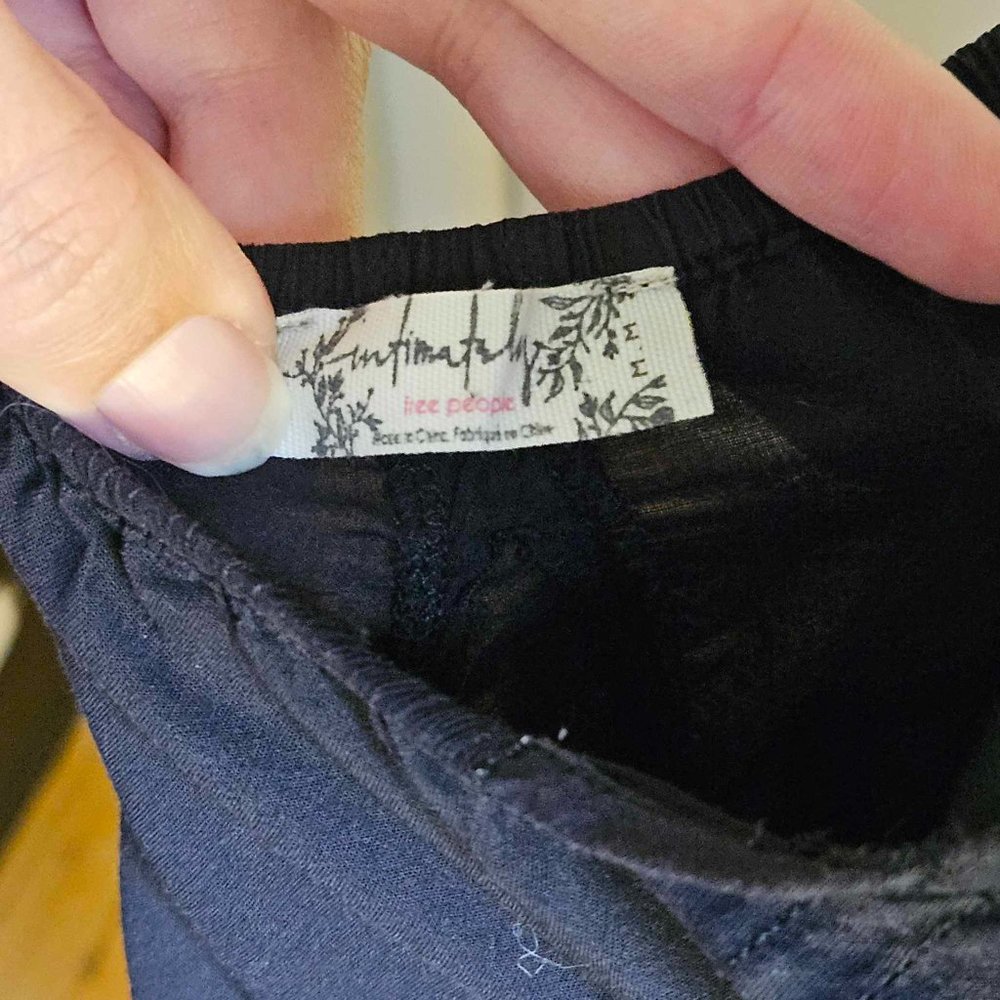 Intimately Free People Women’s Black Slip Dress Size Medium - Picture 4 of 8